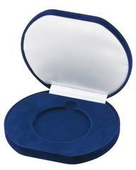 Коробка для медали синяя 14-х120х25 мм, для медали 50-70-90 мм