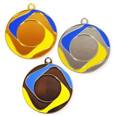 Медаль з кольоровими вставками Золото