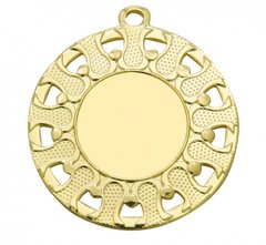 Медаль с узорами Золотая
