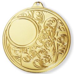 Медаль 80 мм Золото з візерунком